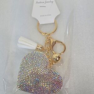 Bling Purse Charm  & Tassel Key Ring